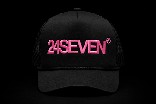24SEVEN HAT - Black & Pink
