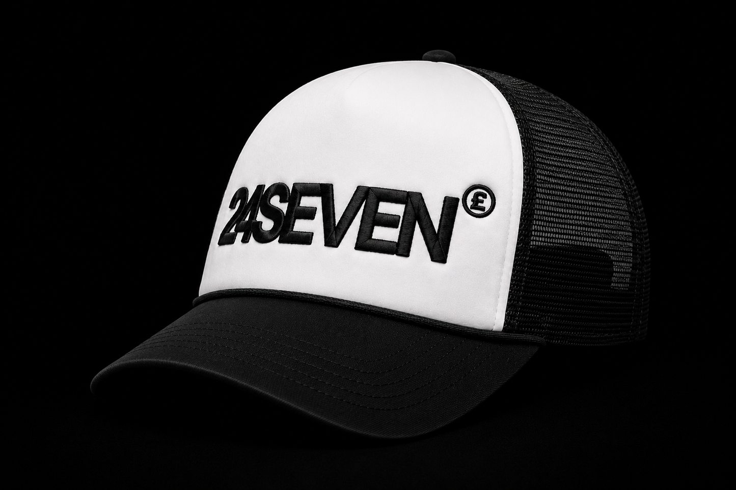 24SEVEN HATS - Black & white