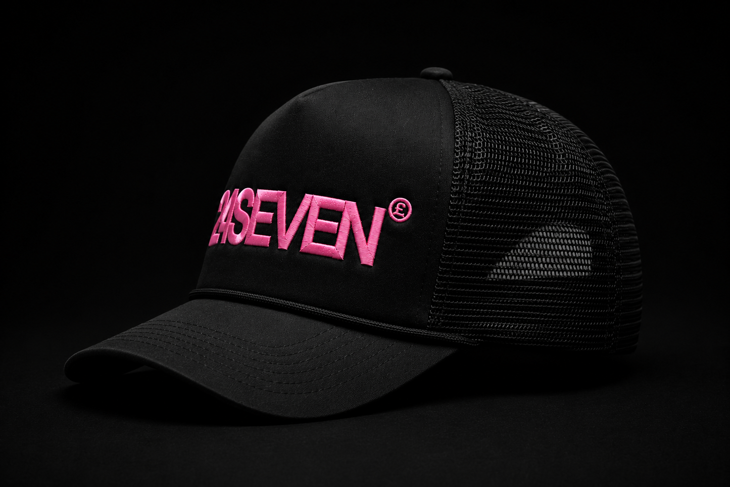24SEVEN HAT - Black & Pink